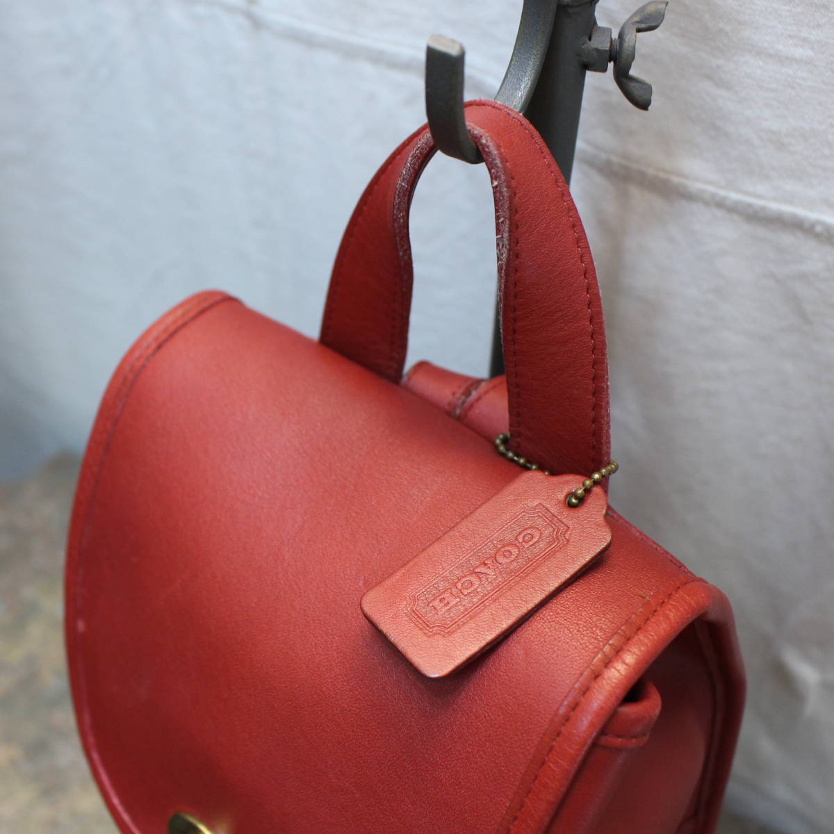 OLD COACH TURN LOCK LEATHER MINI RUCK SUCK MADE IN USA OLD COACH TURN LOCK LEATHER MINI RUCK SUCK MADE IN USA