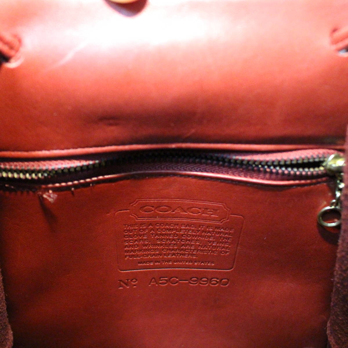 OLD COACH TURN LOCK LEATHER MINI RUCK SUCK MADE IN USA OLD COACH TURN LOCK LEATHER MINI RUCK SUCK MADE IN USA