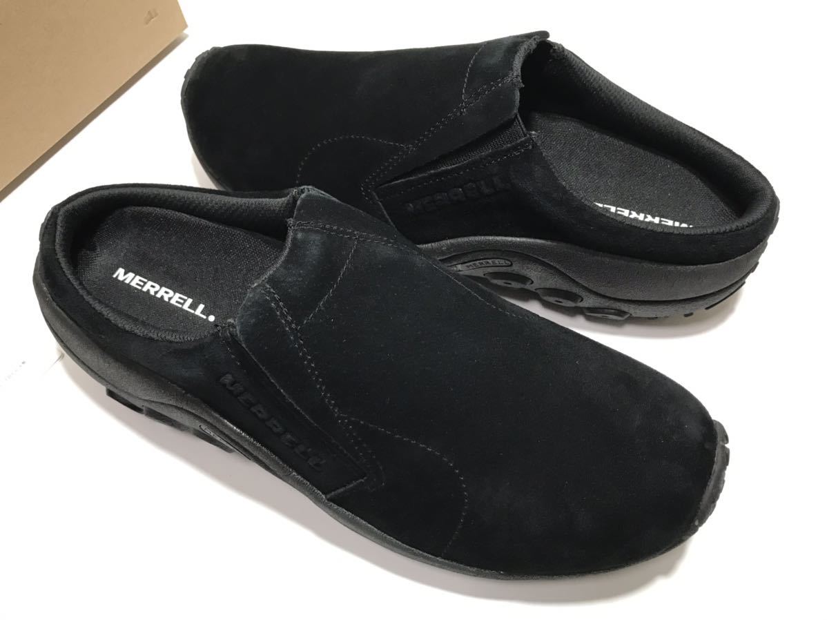 未使用!! MERRELL メレル J003297 JUNGLE SLIDE MIDNIGHT ジャングル スライド 黒 スエード 28cm US 10 箱付き 国内 正規品 クロッグ_画像4