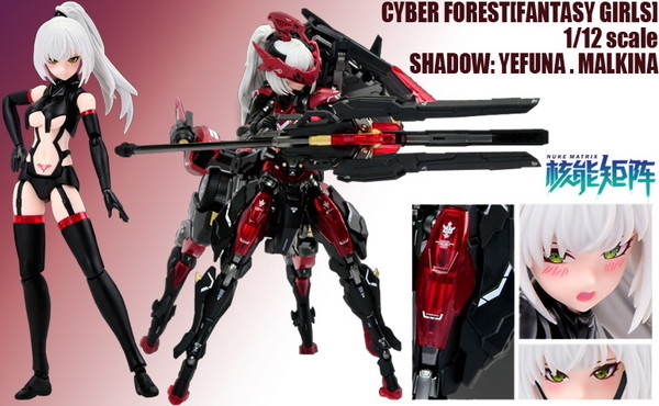 NUKE MATRIX 1/12 FANTASY GIRLS No.05 SHADOW:YEFUNA.MALKINA(初回限定版) 色分け済プラモデル 送料無料の画像1