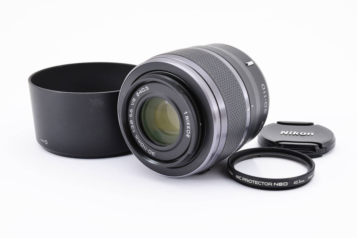 美品 Nikon 1 Nikkor 30-110mm f/3.8-5.6 VR レンズ ブラック