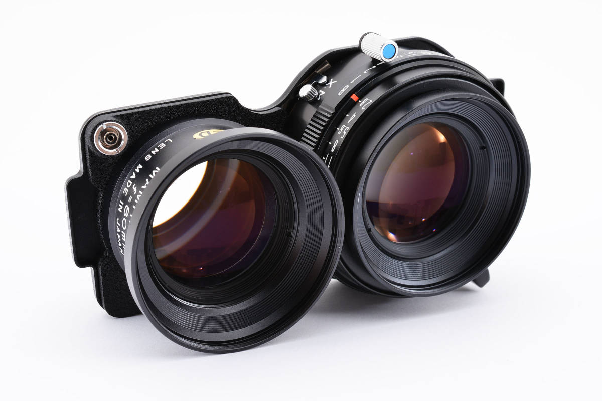 極美品 Mamiya Sekor 80mm F/2.8 Blue Dot TLR 二眼レフ レンズ C220 C330用 フィルター付き ブルードット マミヤ 074_画像3