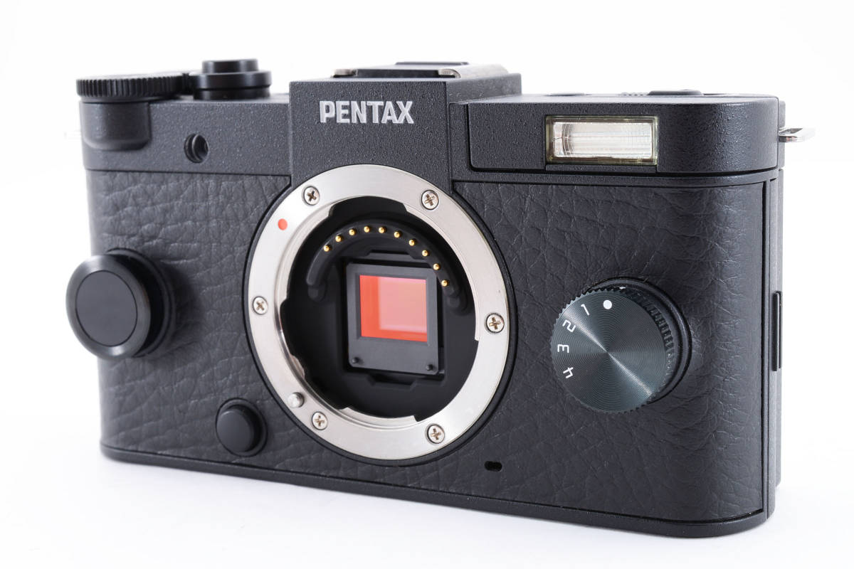 美品 PENTAX Q-S1 12.4 MP デジタル 一眼 カメラ シャッター回数1375 ブラック ボディ ペンタックス 288の画像2