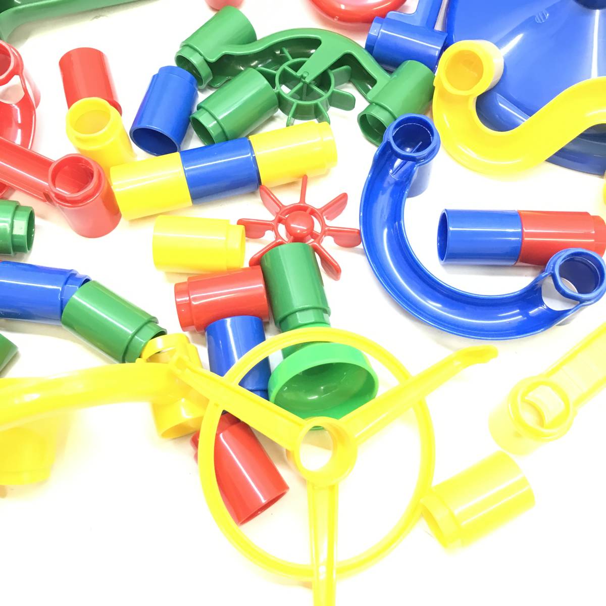 # KUMON くもん くみくみスロープ 幼児玩具 知育玩具 部品 パーツ 積み木 ブロック 組立 作例集付 中古品 #N31381_画像5