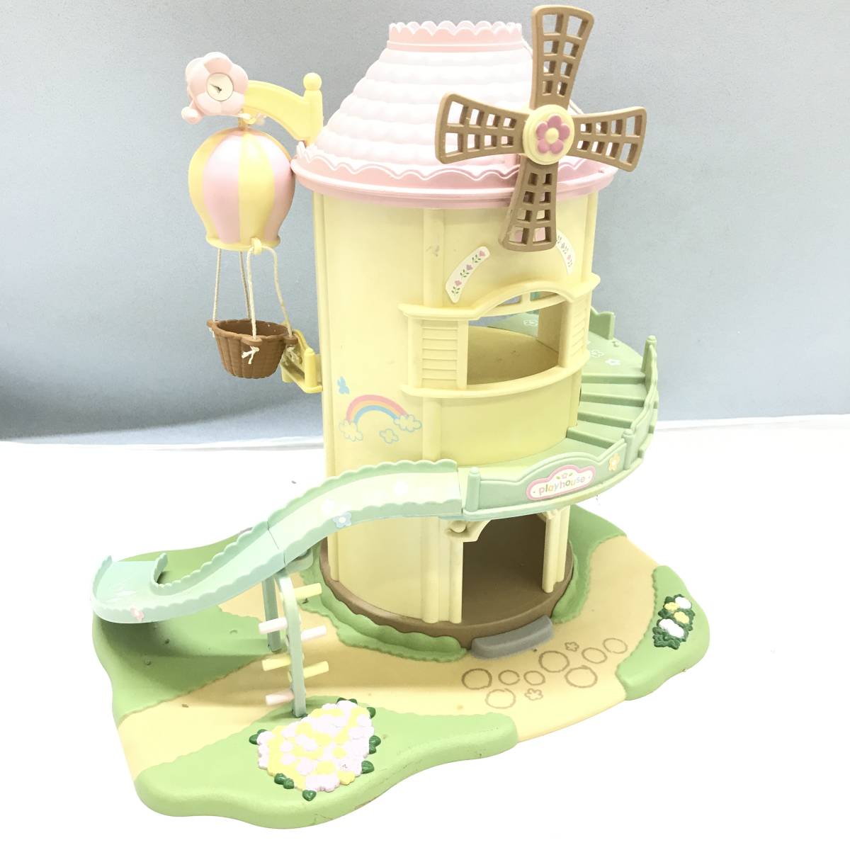 # シルバニアファミリー 風車のお家であそぼ 他 建物 おもちゃ 2点 幼児玩具 おもちゃ コレクション 玩具 現状品 #N31519_画像2