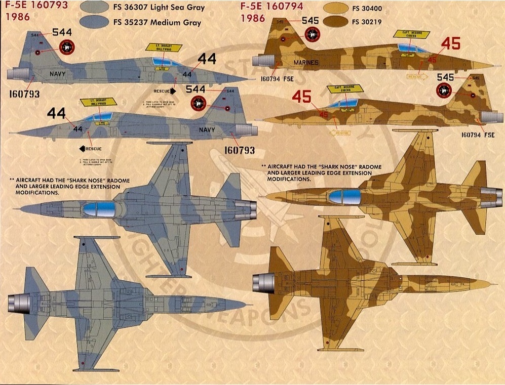 1/32 ファーボールデカール　トップガンの F-5E タイガーⅡ_画像3