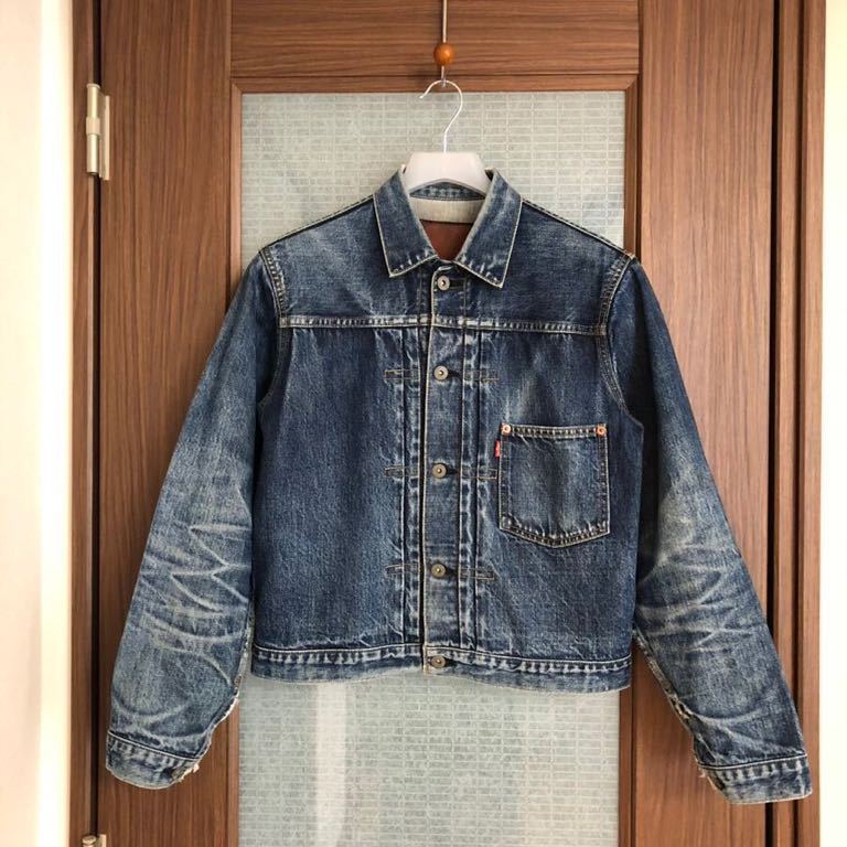 極上色 90s 日本製 LEVIS 71506XX デニムジャケット ヴィンテージ ハチノス 復刻 レプリカ 1st ファースト 大戦モデル ジージャン_画像1