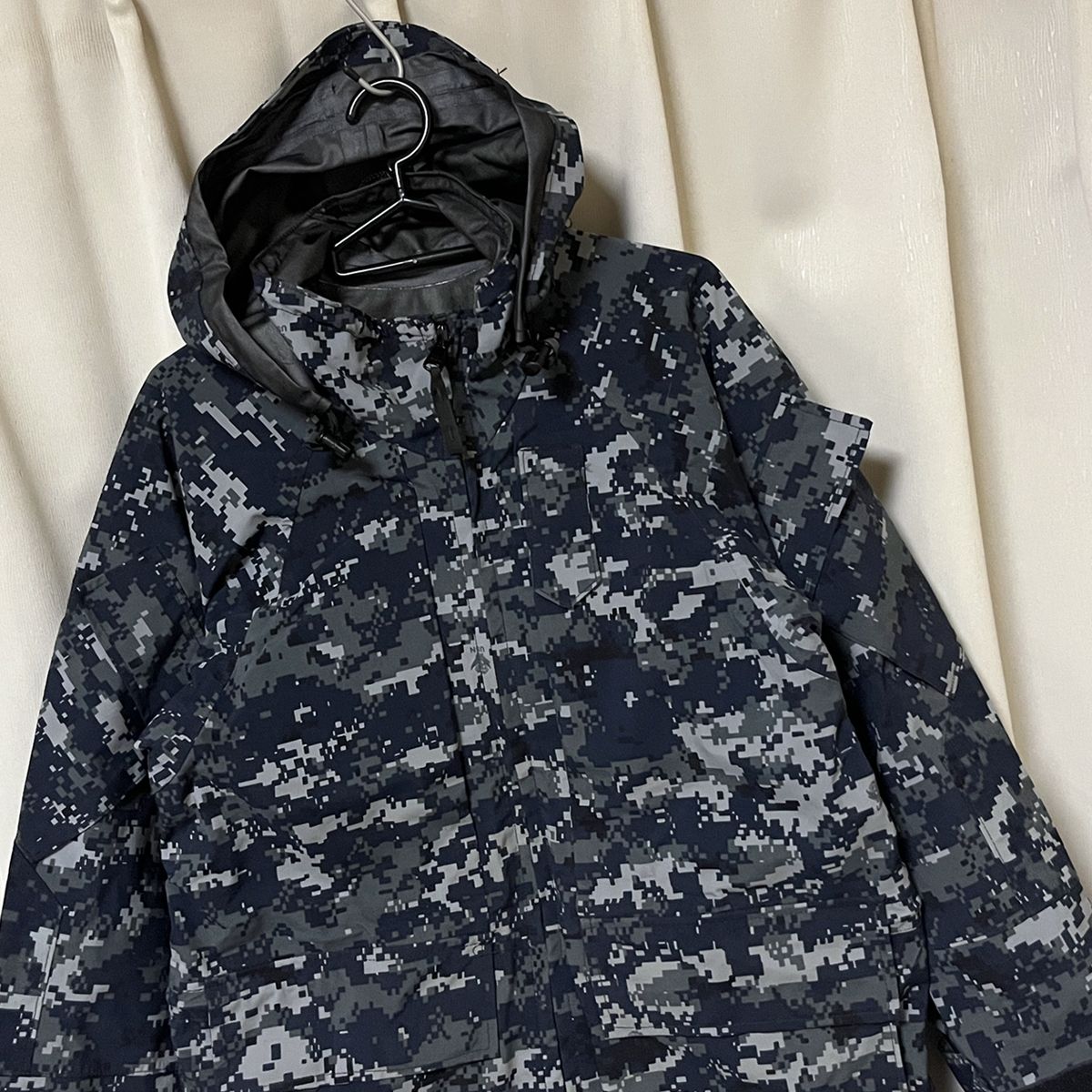 00s 最小 XS X-SHORT USN US NAVY 米軍実物 GORETEX デジカモ 迷彩ゴアテックス パーカ ジャケット カモフラ ECWCS アメリカ軍ビンテージ_画像1