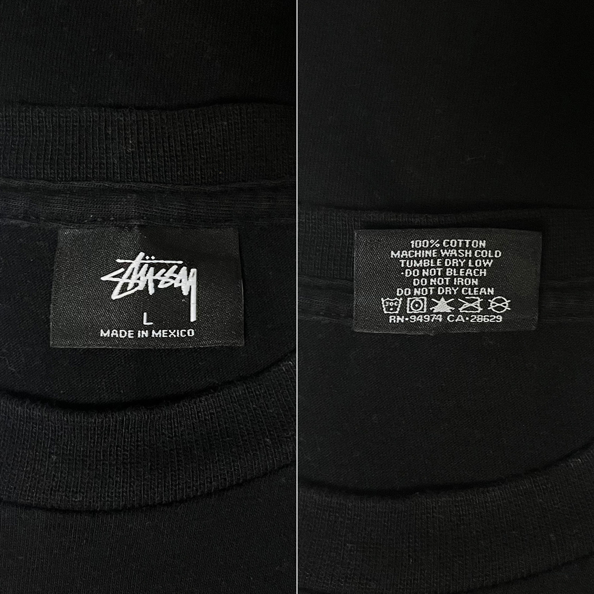 Lサイズ 35周年記念 STUSSY ステューシー ゾウリムシ ロンTee 長袖Tシャツ 黒ブラック レア希少 限定ビンテージ アーカイブ アニバーサリー_画像3