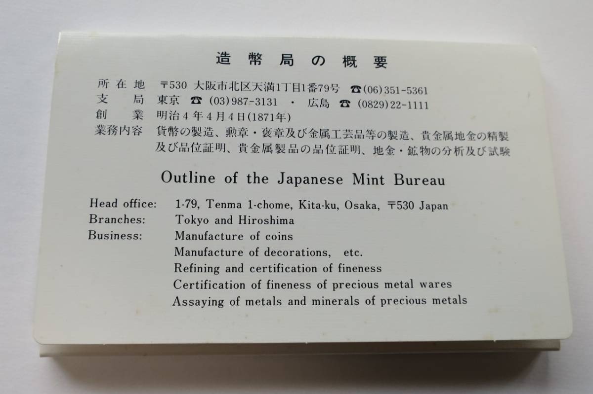 B1 ◇1987年　昭和62年 貨幣セット◇ 額面666円【大特年硬貨入り】 ◇造幣局◇稀少◇送料 185円◇_画像7