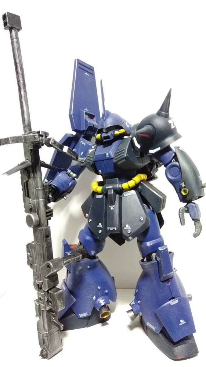 MG 1/100 マラサイ塗装済み完成品　ティターンズカラー風 ディテールアップ_画像1