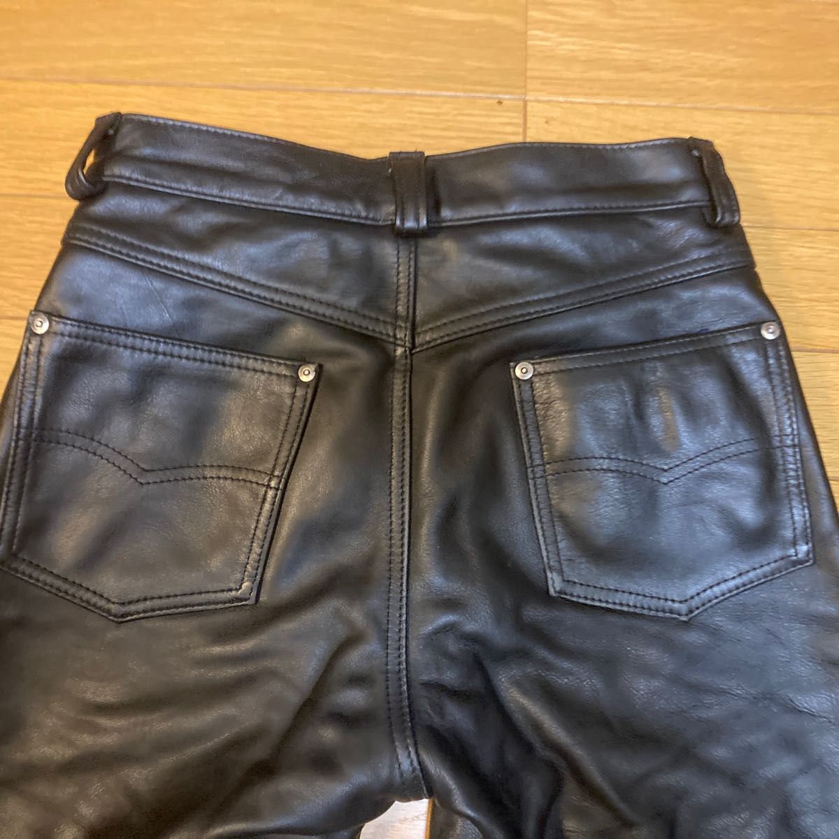 【中古】Schott600（ショット）レザーストレートパンツ　サイズ30