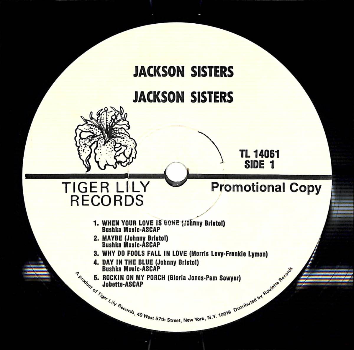 d8979/LP/米/プロモ盤/Jackson Sisters_画像3