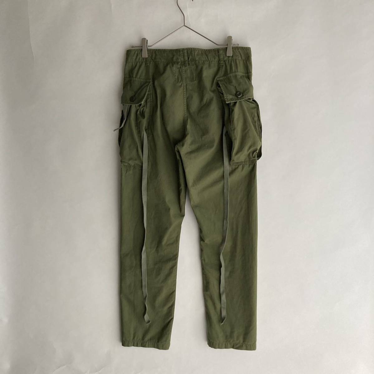 MARKAWARE JUNGLE FATIGUE PANTS 日本製 マーカウェア ジャングルファティーグ パンツ ミリタリー 軍パン オリーブ size 1 sk_画像2