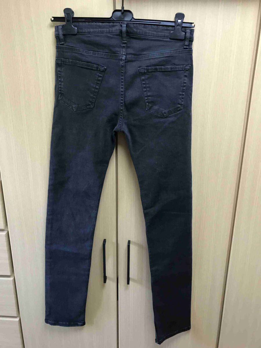 正規 18SS BALENCIAGA バレンシアガ DEMNA GVASALIA デムナ ヴァザリア ストレッチ スキニー デニムパンツ 黒 28 MH0 548321