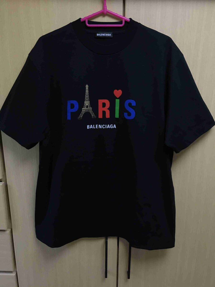 正規新品 20SS BALENCIAGA バレンシアガ PARIS パリ ロゴ Tシャツ