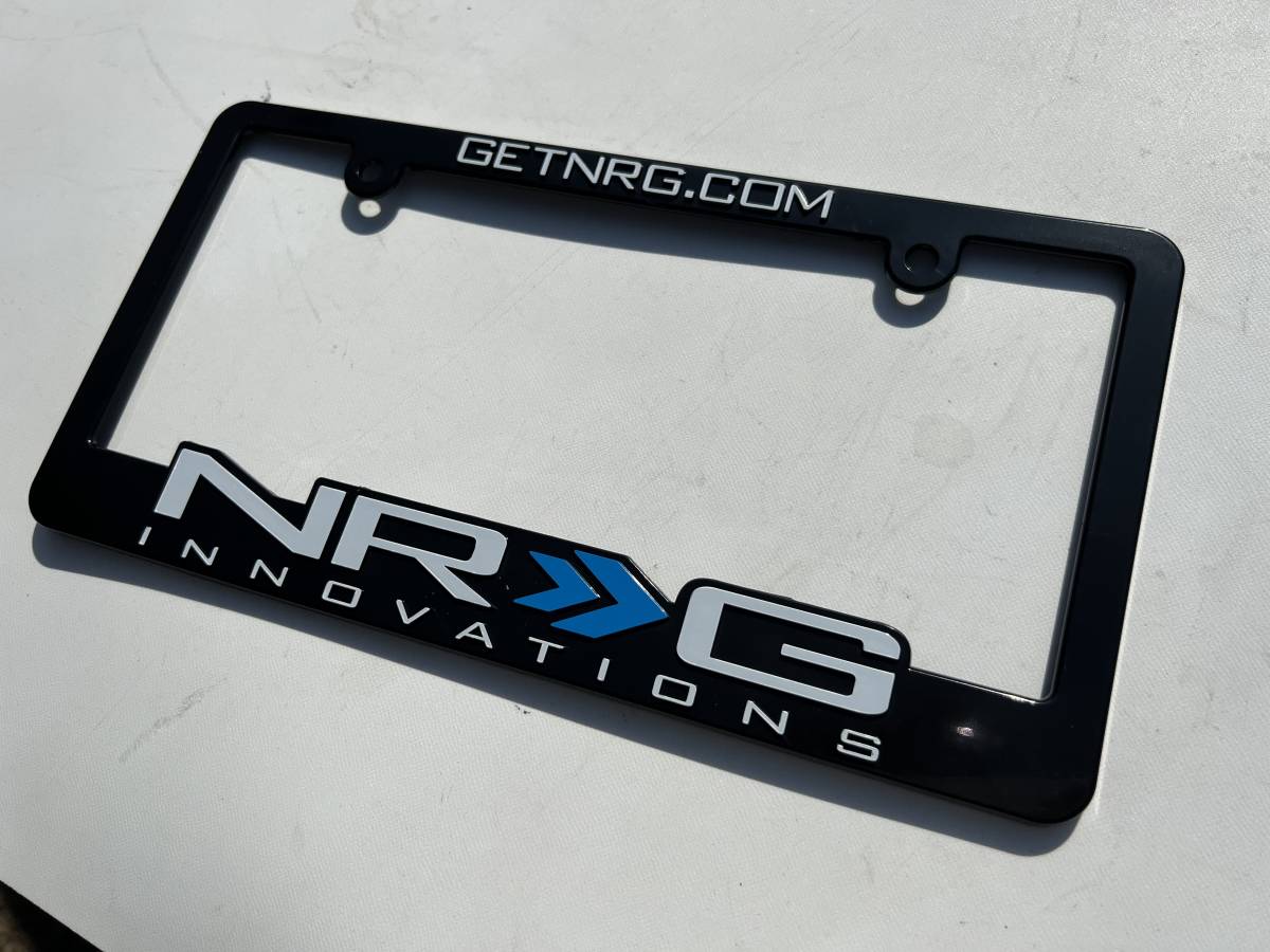 NRG LPF ライセンスプレートフレーム USサイズ New USDM JDM ナンバーフレーム ドリフト クイックリリース 正規輸入品 即納_画像1