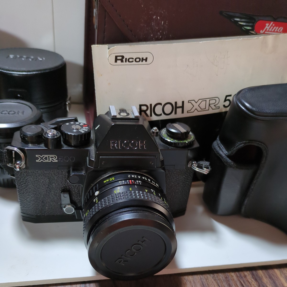 RICOH XR 500一眼レフカメラ望遠付き箱付き_画像2