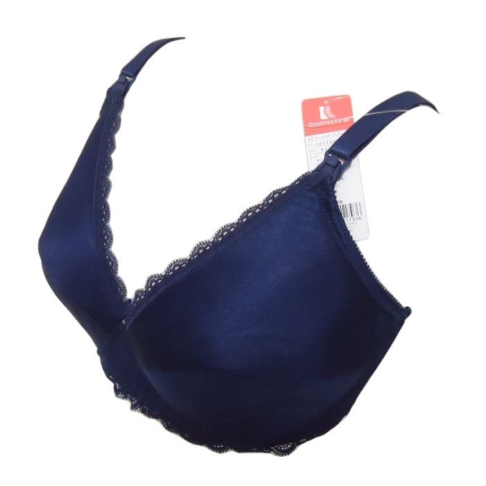 I90* navy [ rose ma dam ] maternity strap open full cup bra bra ( wire entering ) new goods [ large size ]