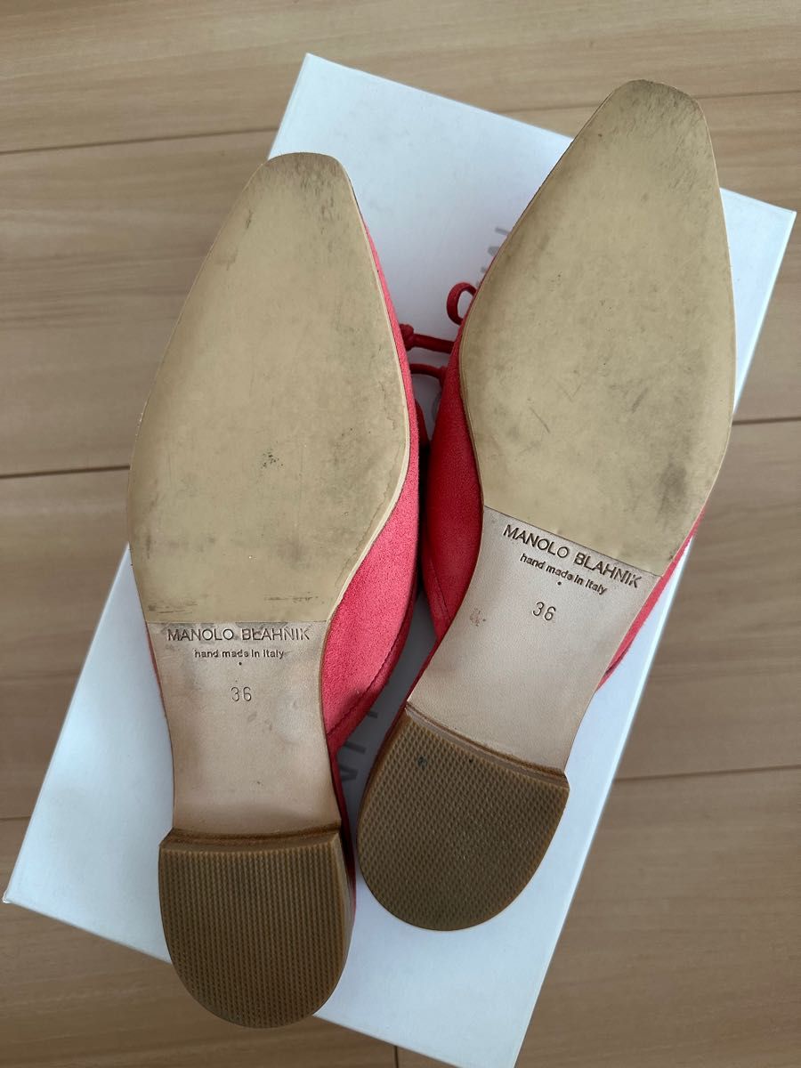 【美品】雑誌掲載多数!MANOLO BLAHNIK マノロ BALLERIMU ミュール