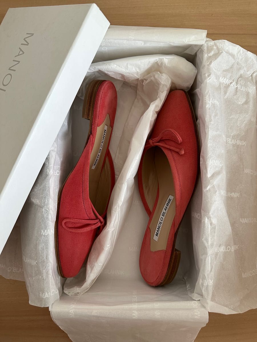【美品】雑誌掲載多数!MANOLO BLAHNIK マノロ BALLERIMU ミュール