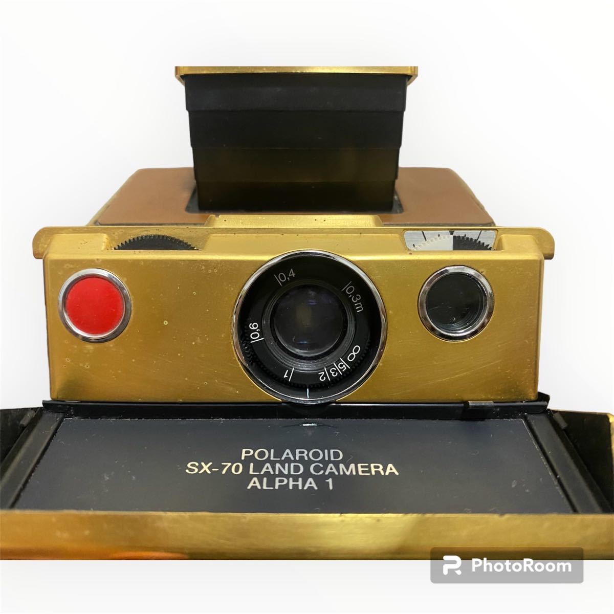 【希少品】Polaroid SX-70 LAND CAMERA ALPHA1 ゴールド / NISSINフラッシュ 付 ポラロイド ゴールドモデル レアカメラ 最低価格有り_画像8