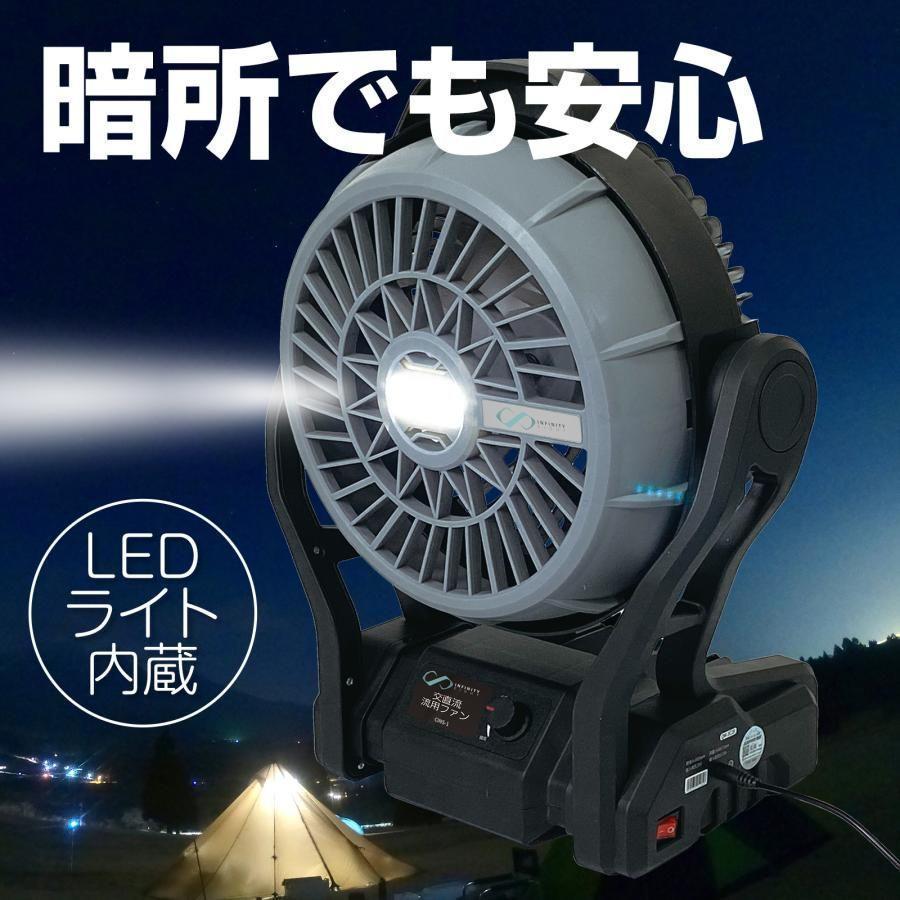 サーキュレーター 21V アウトドア 送風機 大容量 LEDライト 1750_画像5