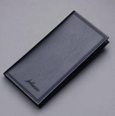 メンズ長財布②　カードケース　ブラック　ウォレット　ビジネス　シンプル　薄型　二つ折り　新品_画像4