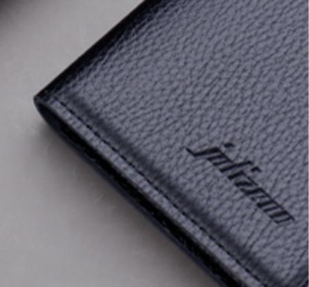 メンズ長財布②　カードケース　ブラック　ウォレット　ビジネス　シンプル　薄型　二つ折り　新品_画像9