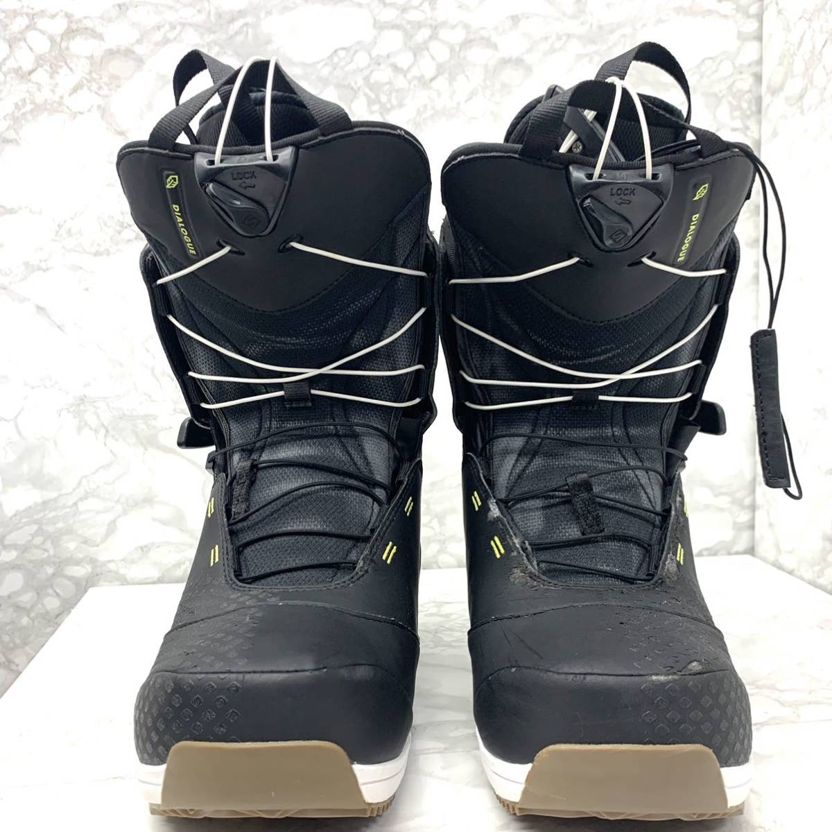 【使用少】SALOMON サロモン　DIALOGUE Ｘ　27.5cm 送料無料　ブラック　ブーツ　スノボ　スノーボード　靴