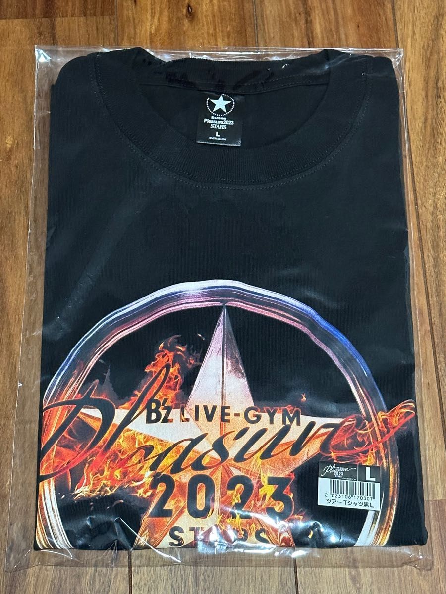 B'z Pleasure 2023 STARS ツアーTシャツ ブラック Lサイズ 未使用品