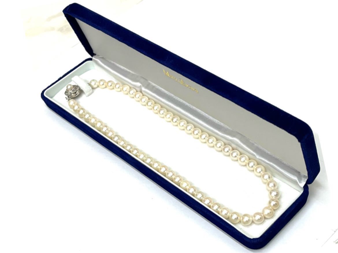 人気が高い アコヤ真珠ネックレス パールネックレス シルバー金具