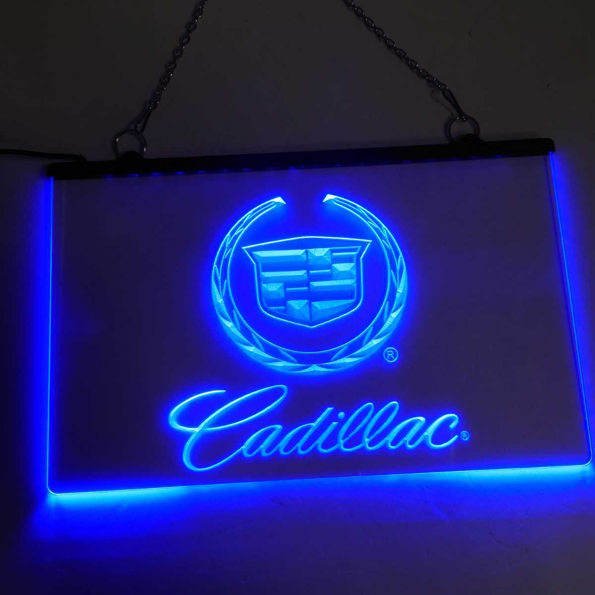 No.NE21B 送料無料 キャデラック Cadillac LED ネオン 看板 外車 アメ車 ローライダー LOWRIDER _画像3