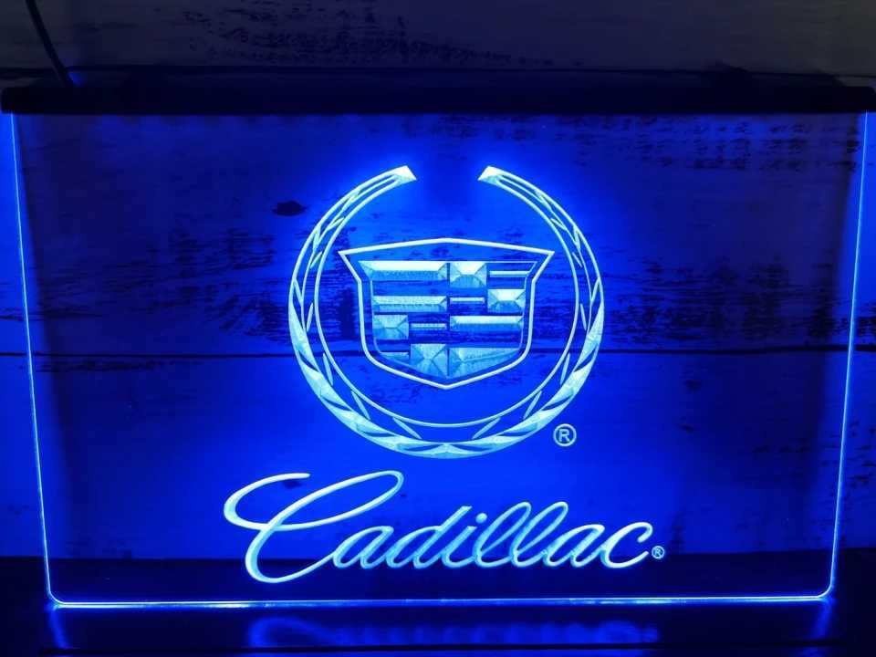 No.NE21B 送料無料 キャデラック Cadillac LED ネオン 看板 外車 アメ車 ローライダー LOWRIDER _画像2