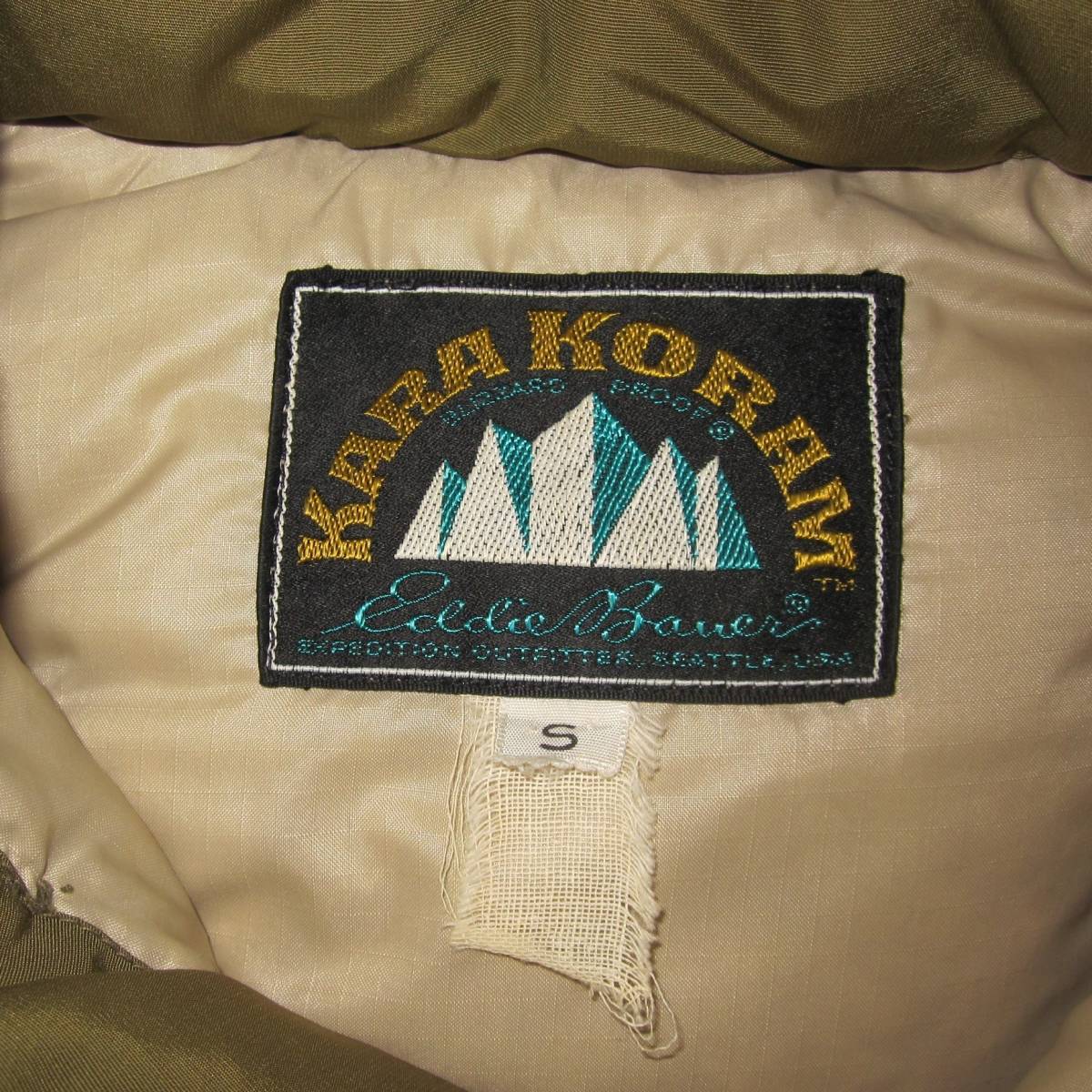 *60\'s Eddie Bauer kala column down Parker (S) Eddie Bauer / день. . бирка / пуховик vintage Vintage / 60s