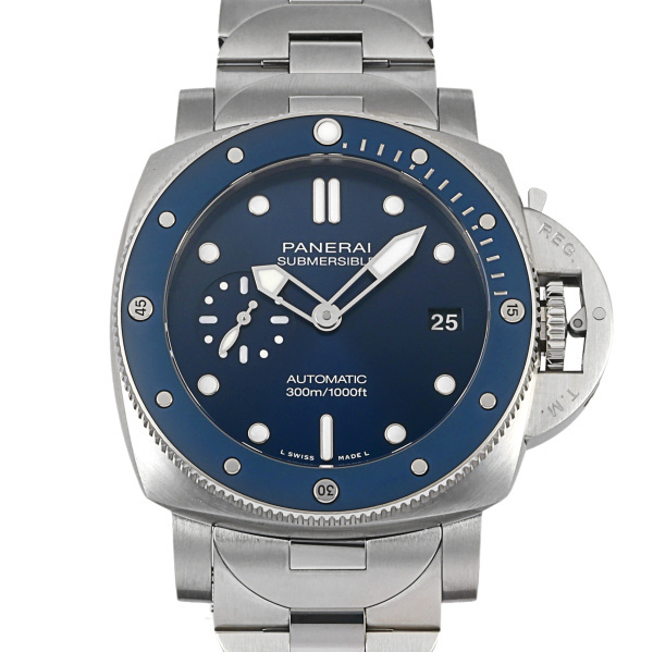 パネライ PANERAI サブマーシブル ブルーノッテ PAM02068 ブルー文字盤 新品 腕時計 メンズ