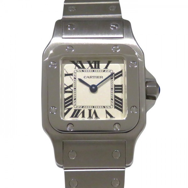 カルティエ Cartier サントス ガルベ SM W20056D6 ホワイト文字盤 新品 腕時計 レディース