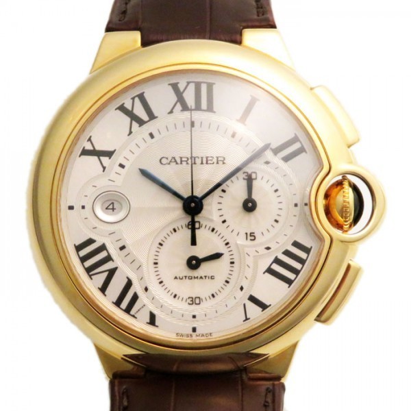 カルティエ Cartier バロンブルー クロノグラフ W6920007 シルバー文字盤 新品 腕時計 メンズ