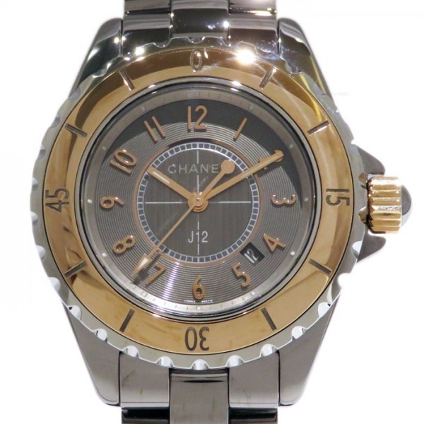 シャネル CHANEL J12 クロマティック H4197 グレー文字盤 新品 腕時計 レディース_画像1