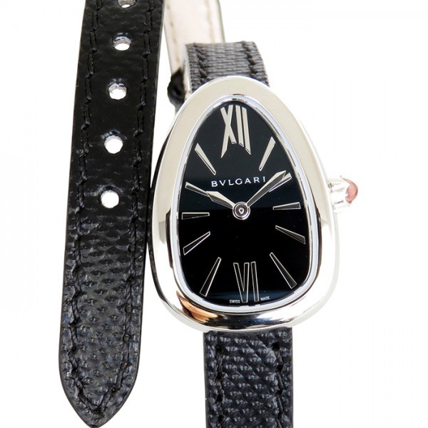 ブルガリ BVLGARI セルペンティ SPS27BSL ブラック文字盤 新品 腕時計 レディース