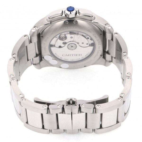 カルティエ Cartier カリブル ドゥ クロノグラフ W7100045 シルバー文字盤 新古品 腕時計 メンズ_画像3