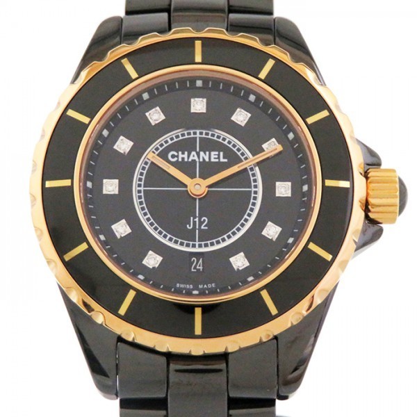 シャネル CHANEL J12 H2543 ブラック文字盤 新品 腕時計 レディース