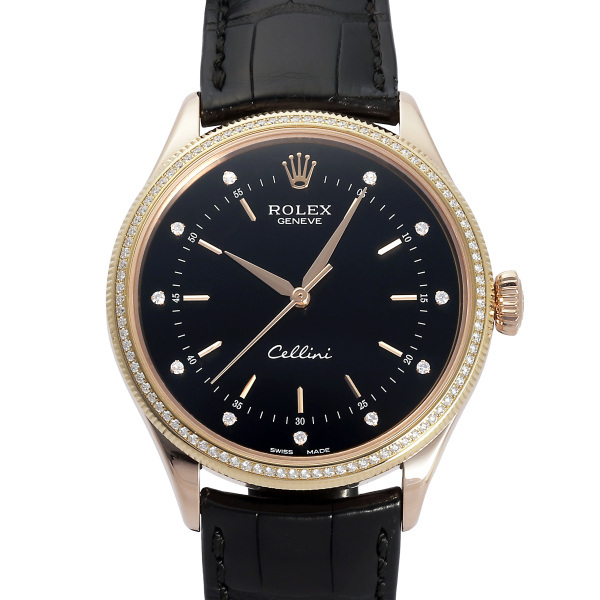 Rolex Rolex Cherini Time 50605rbr Black Dial Используется Watch Men