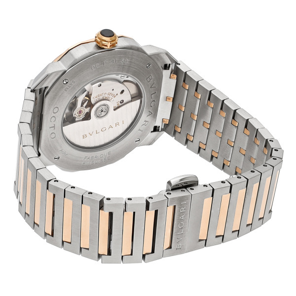  BVLGARY BVLGARI Okt Rome 102854 OC41BSPGD Brown циферблат новый товар наручные часы мужской 
