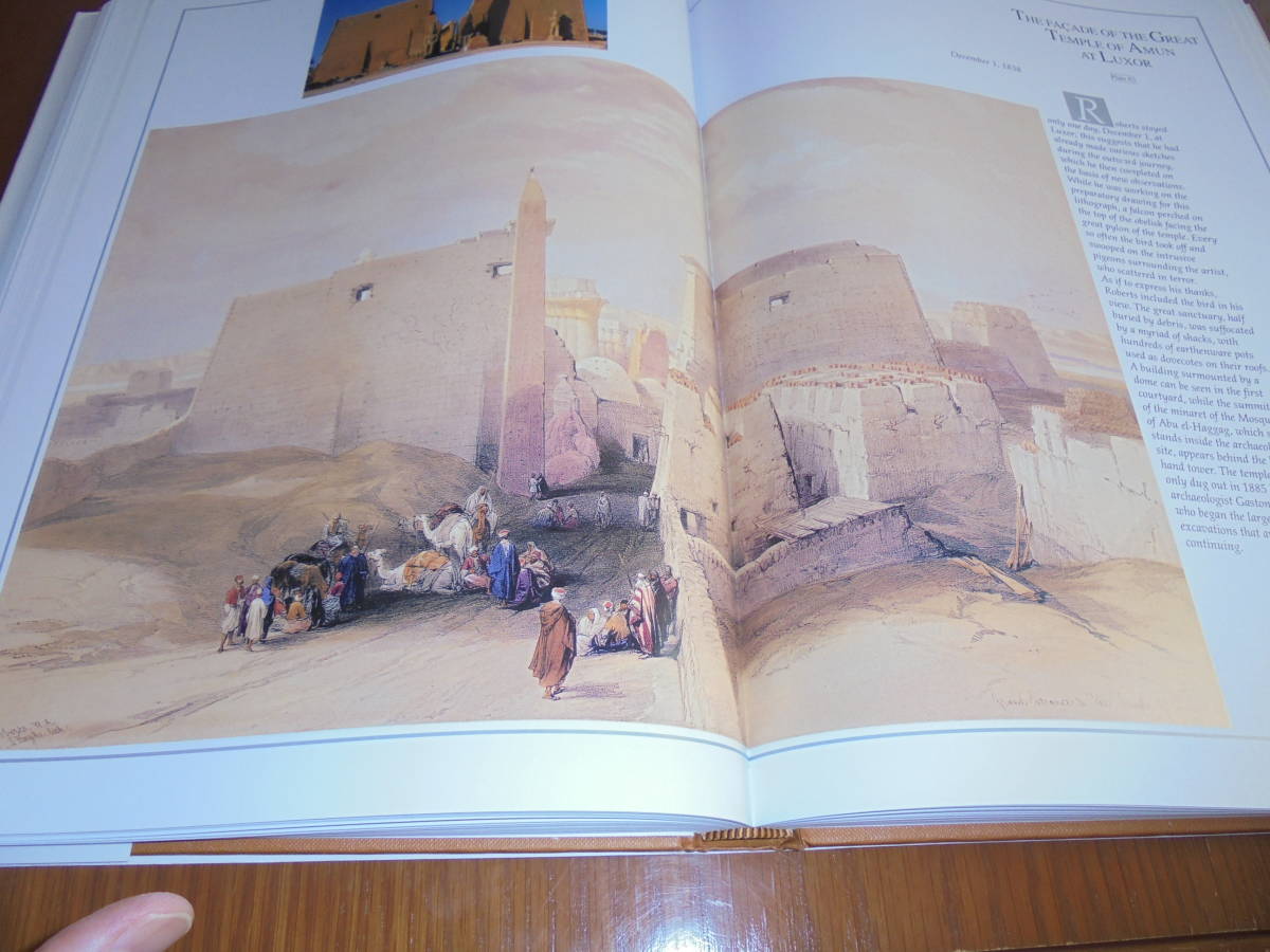 エジプト画集　Egypt　Yesterday and Today　デイビッド・ロバーツ　アレクサンドリアからアブ シンベルの壮大な記念碑までの旅_画像6