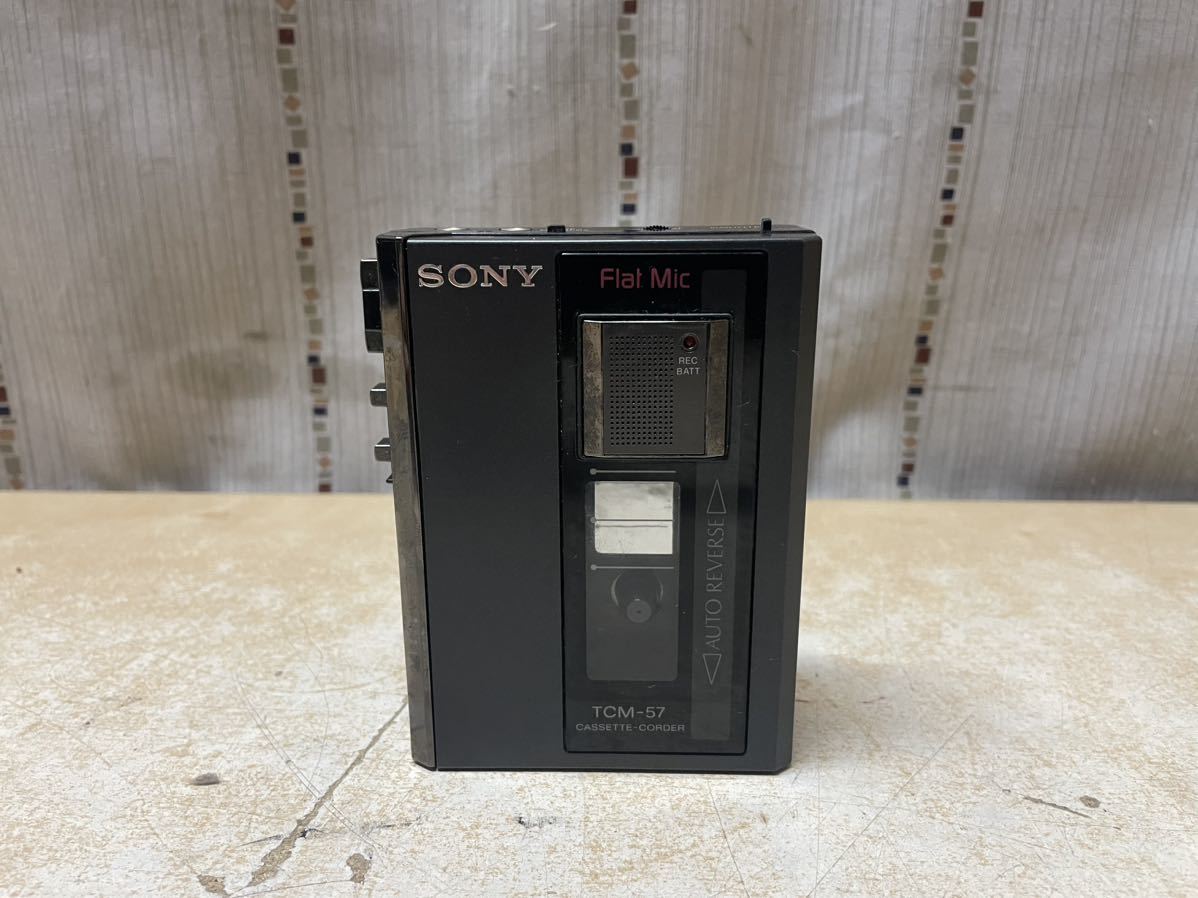 6at929 SONY ソニー カセットテープレコーダー TCM-57の画像1