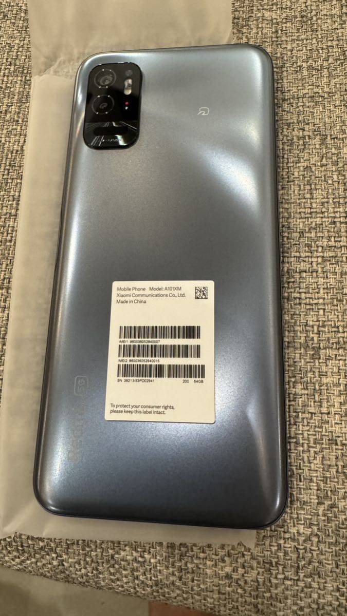 新品未開封】シャオミ Xiaomi Redmi Note 10T アジュールブラック 6.5