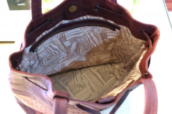 ○美品 イビザ IBIZA パッチワーク オーストリッチ バッファロー