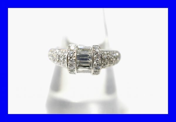 大人気新品セール ブ 0.80ct ダイヤ Pt900 プラチナ ○新品同様 指輪リング R0198 7.9g プラチナ台
