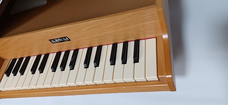 カワイ KAWAI ミニグランドピアノ トイピアノ 知育玩具 木目 日本製 MADE IN JAPAN_画像2